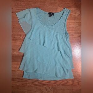Iz Byer Ruffled Tank Top (S)